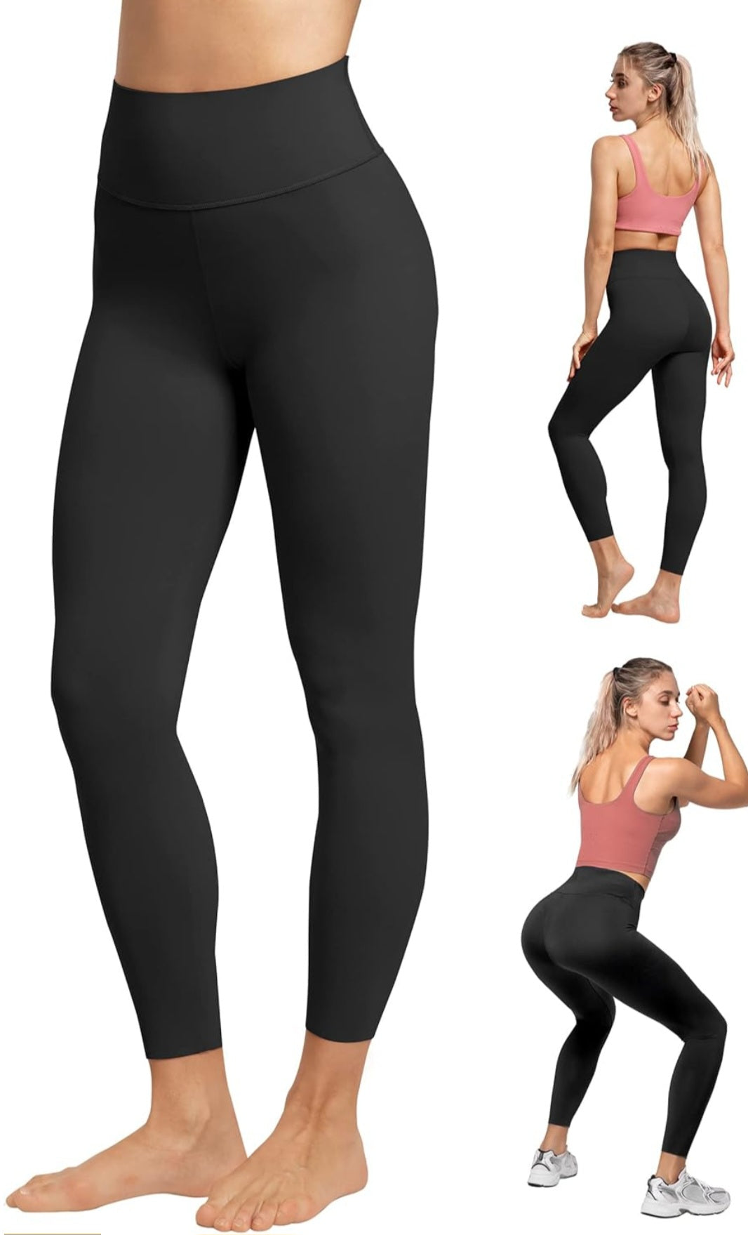 Buttery Soft Leggings for Women - High Waisted Tummy Control No See Through  Workout Yoga Pants